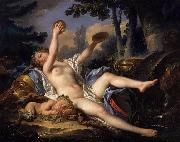 CANTARINI, Simone Reclining Bacchante Playing the Cymbals oil painting reproduction
